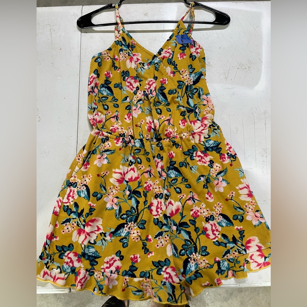 Xhilaration Floral Yellow and Pink Jumpsuit